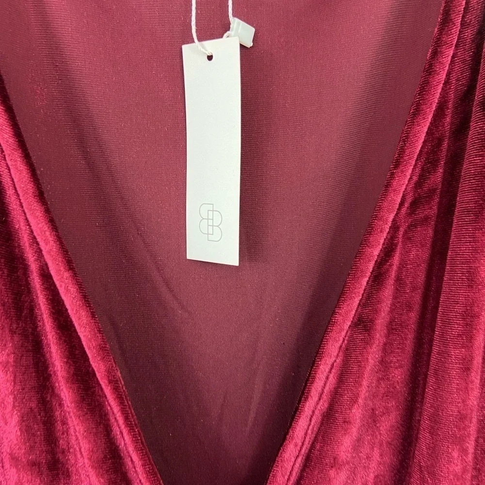 Baltic Born Meghan True Wrap Dress Velvet Maxi Sz L NWT Formal Event Wedding - Picture 4 of 9